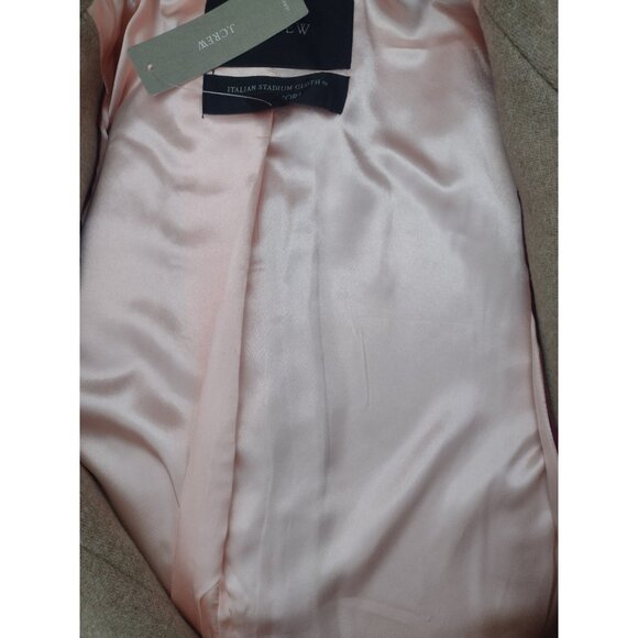 NWT J Crew Cocoon Wool Blend Coat By Nello Gori 8 Italian Stadium Cloth Tan - Picture 6 of 8